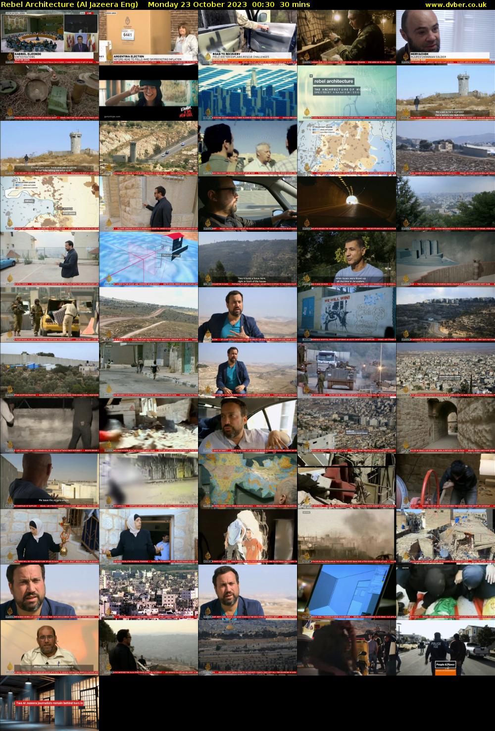 Rebel Architecture (Al Jazeera Eng) Monday 23 October 2023 00:30 - 01:00