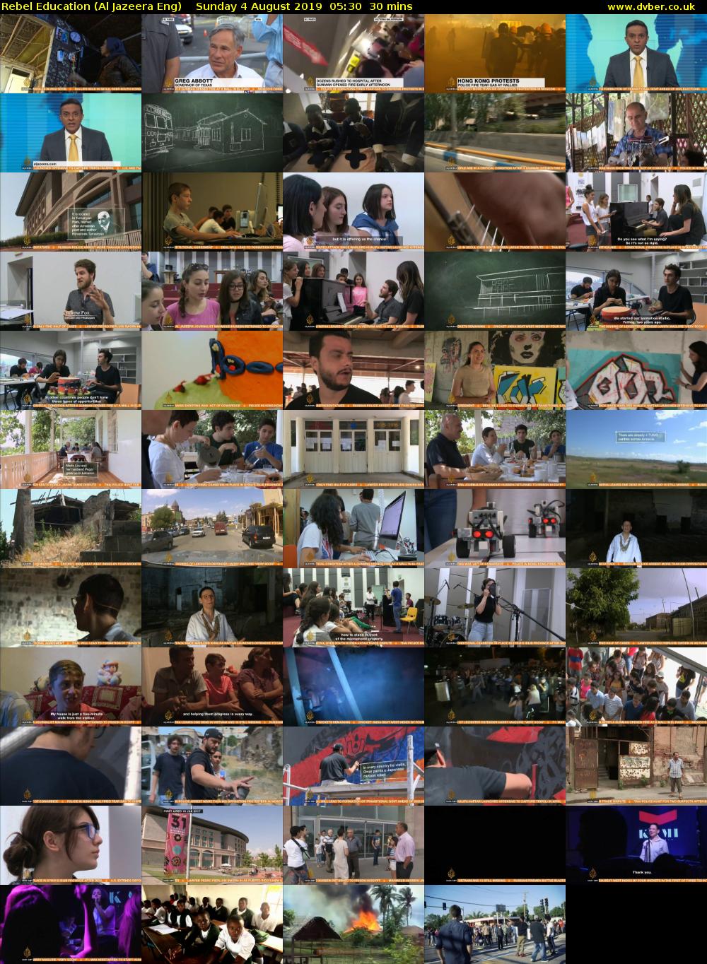 Rebel Education (Al Jazeera Eng) Sunday 4 August 2019 05:30 - 06:00