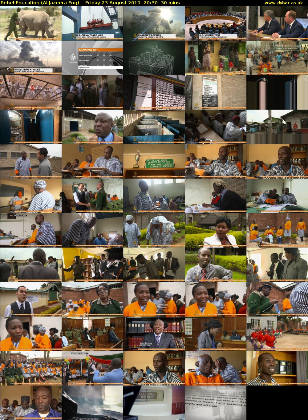 Rebel Education (Al Jazeera Eng) Friday 23 August 2019 20:30 - 21:00