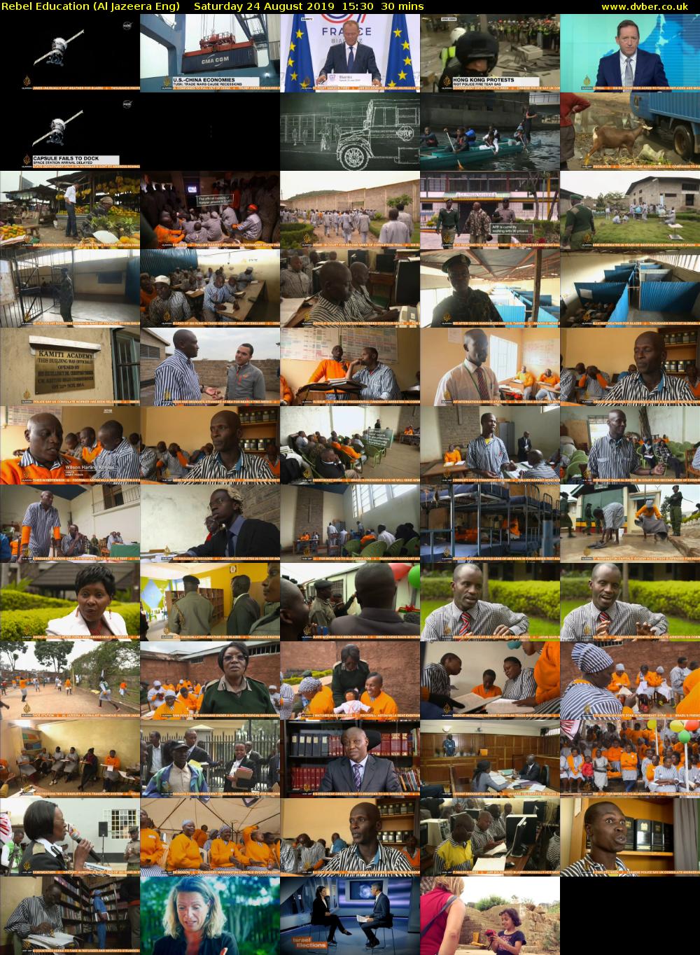 Rebel Education (Al Jazeera Eng) Saturday 24 August 2019 15:30 - 16:00