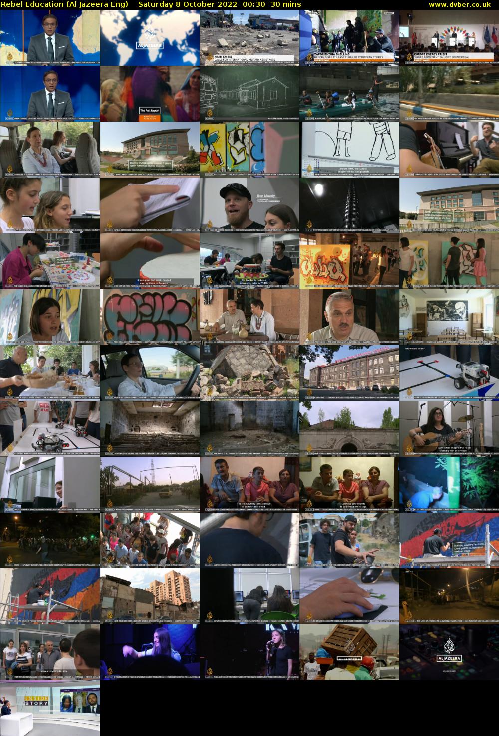 Rebel Education (Al Jazeera Eng) Saturday 8 October 2022 00:30 - 01:00