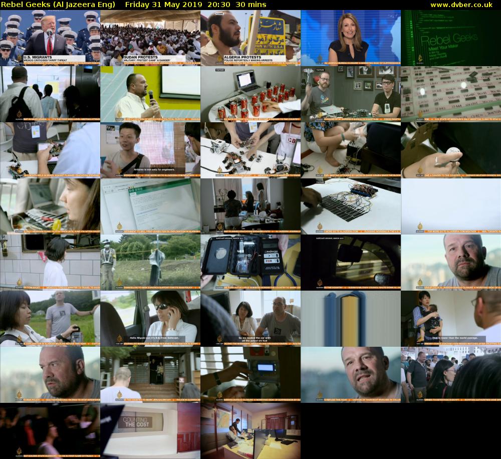 Rebel Geeks (Al Jazeera Eng) Friday 31 May 2019 20:30 - 21:00