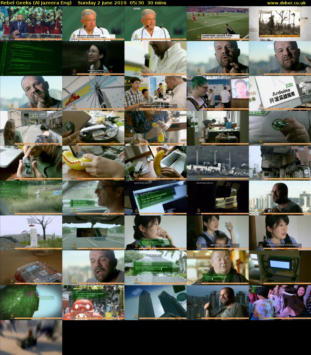 Rebel Geeks (Al Jazeera Eng) Sunday 2 June 2019 05:30 - 06:00
