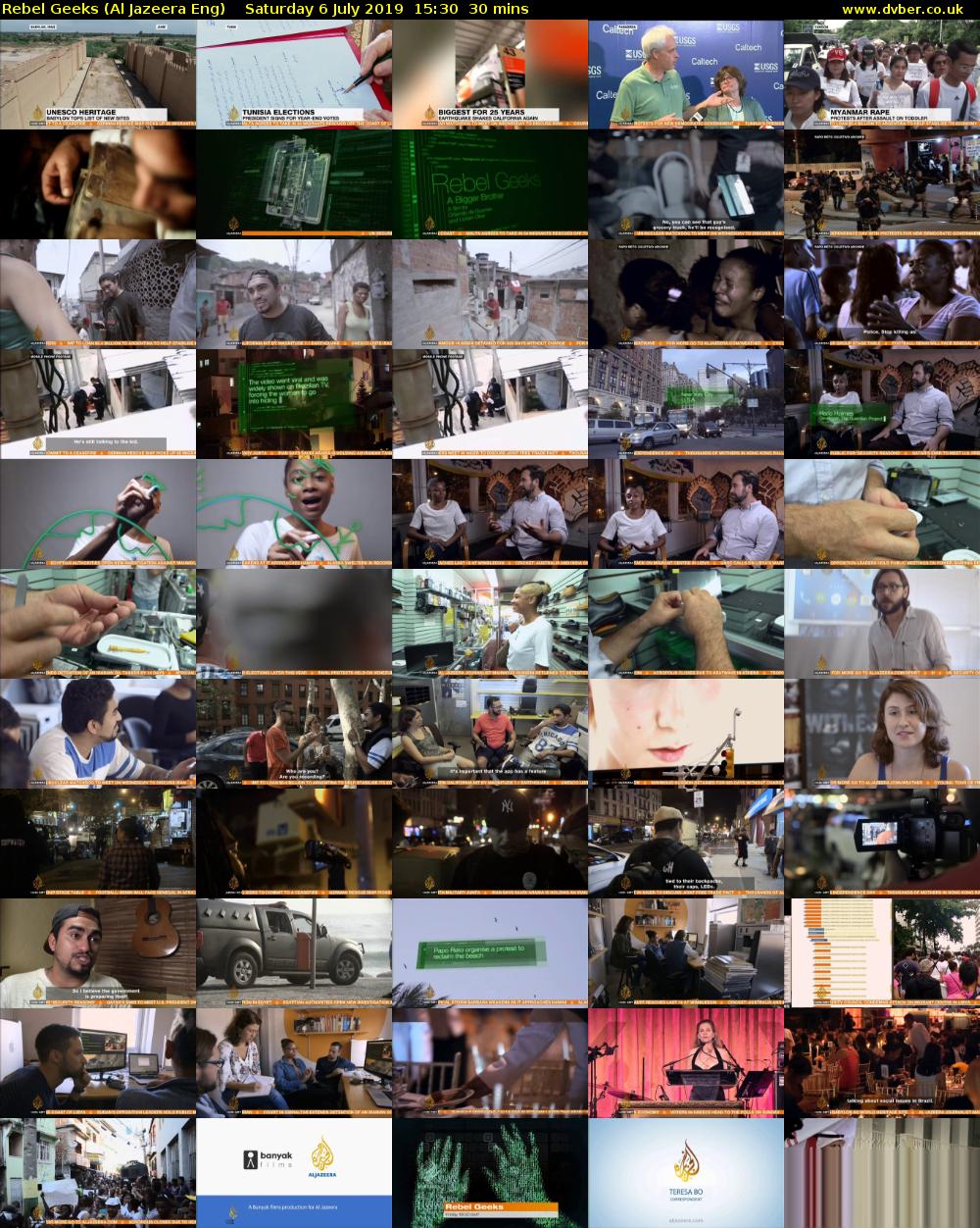 Rebel Geeks (Al Jazeera Eng) Saturday 6 July 2019 15:30 - 16:00