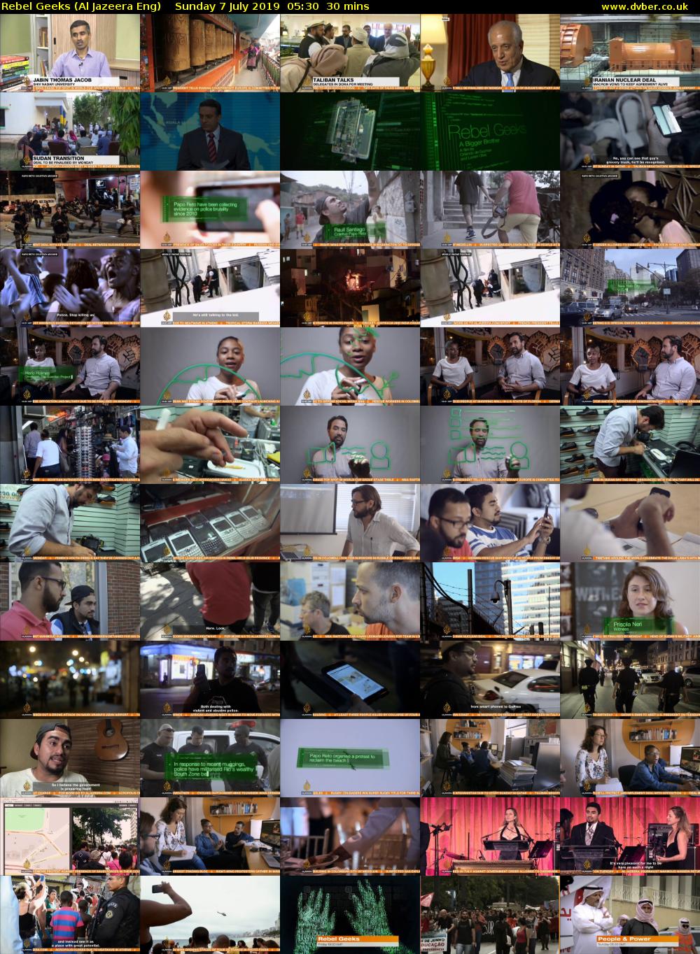 Rebel Geeks (Al Jazeera Eng) Sunday 7 July 2019 05:30 - 06:00