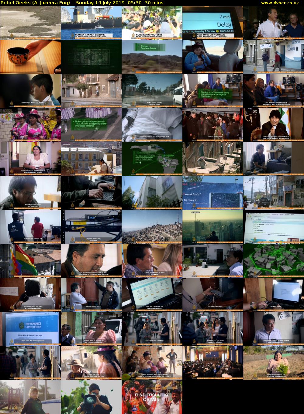 Rebel Geeks (Al Jazeera Eng) Sunday 14 July 2019 05:30 - 06:00