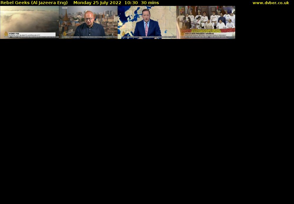 Rebel Geeks (Al Jazeera Eng) Monday 25 July 2022 10:30 - 11:00
