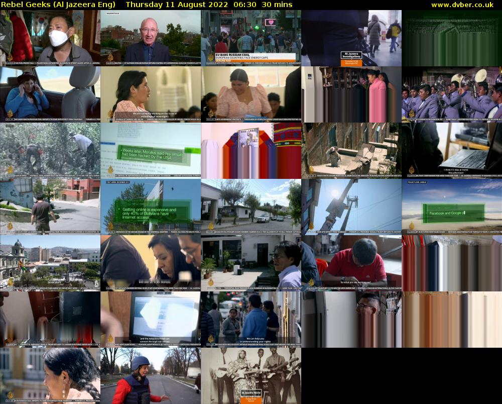Rebel Geeks (Al Jazeera Eng) Thursday 11 August 2022 06:30 - 07:00