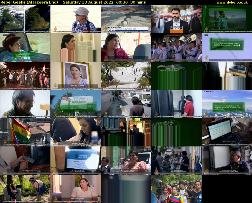 Rebel Geeks (Al Jazeera Eng) Saturday 13 August 2022 00:30 - 01:00