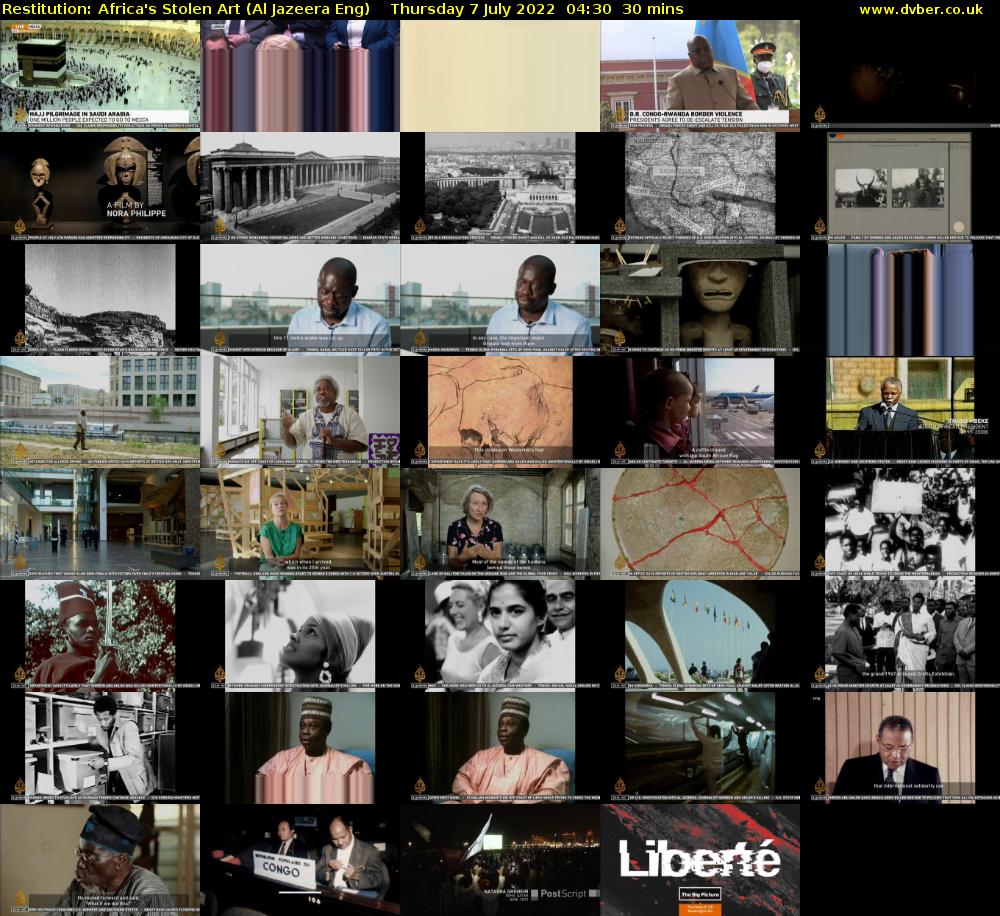 Restitution: Africa's Stolen Art (Al Jazeera Eng) Thursday 7 July 2022 04:30 - 05:00