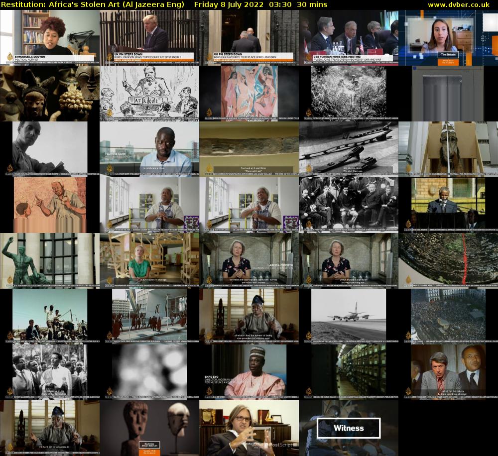 Restitution: Africa's Stolen Art (Al Jazeera Eng) Friday 8 July 2022 03:30 - 04:00
