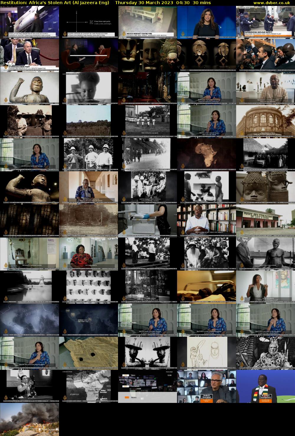 Restitution: Africa's Stolen Art (Al Jazeera Eng) Thursday 30 March 2023 04:30 - 05:00