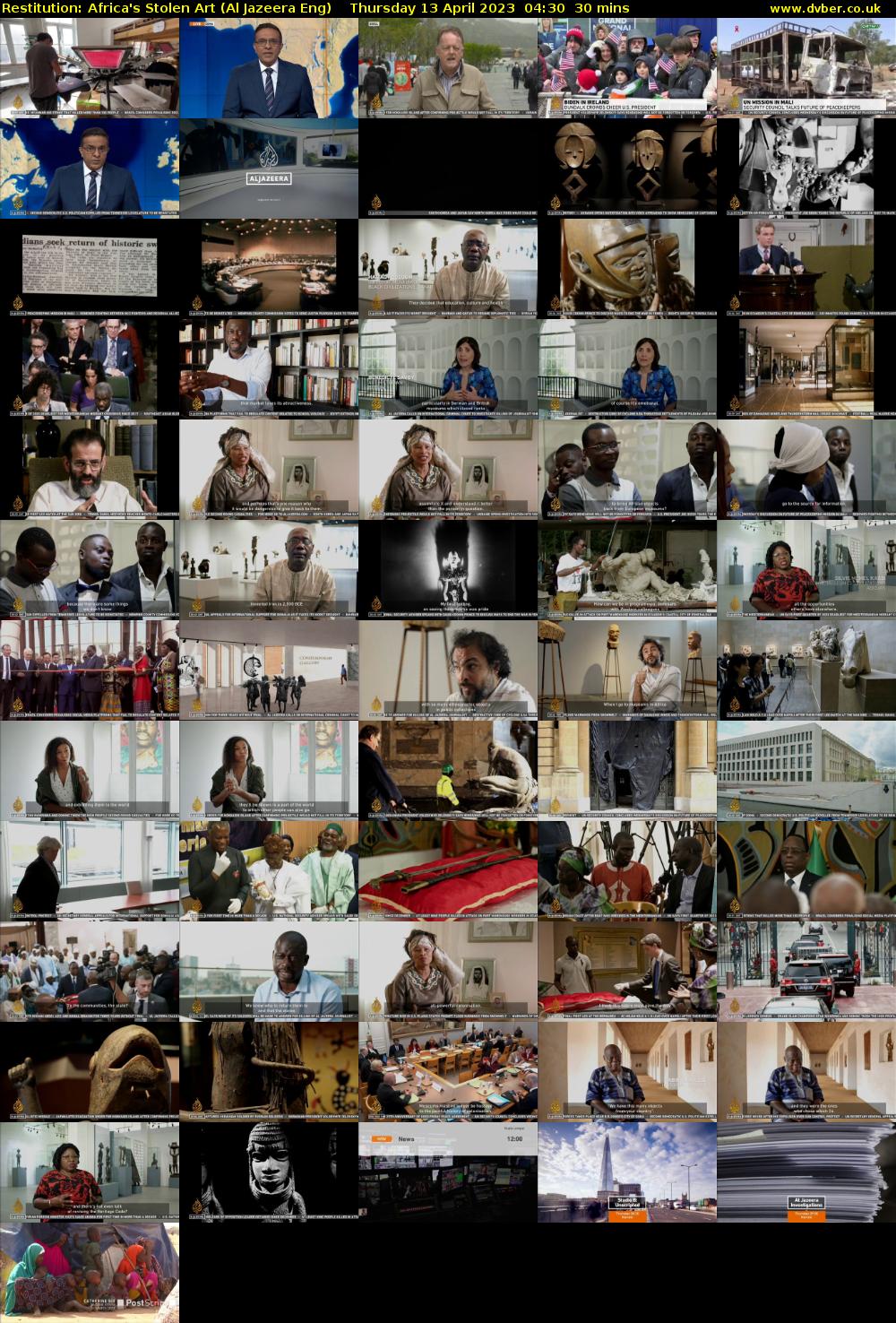 Restitution: Africa's Stolen Art (Al Jazeera Eng) Thursday 13 April 2023 04:30 - 05:00