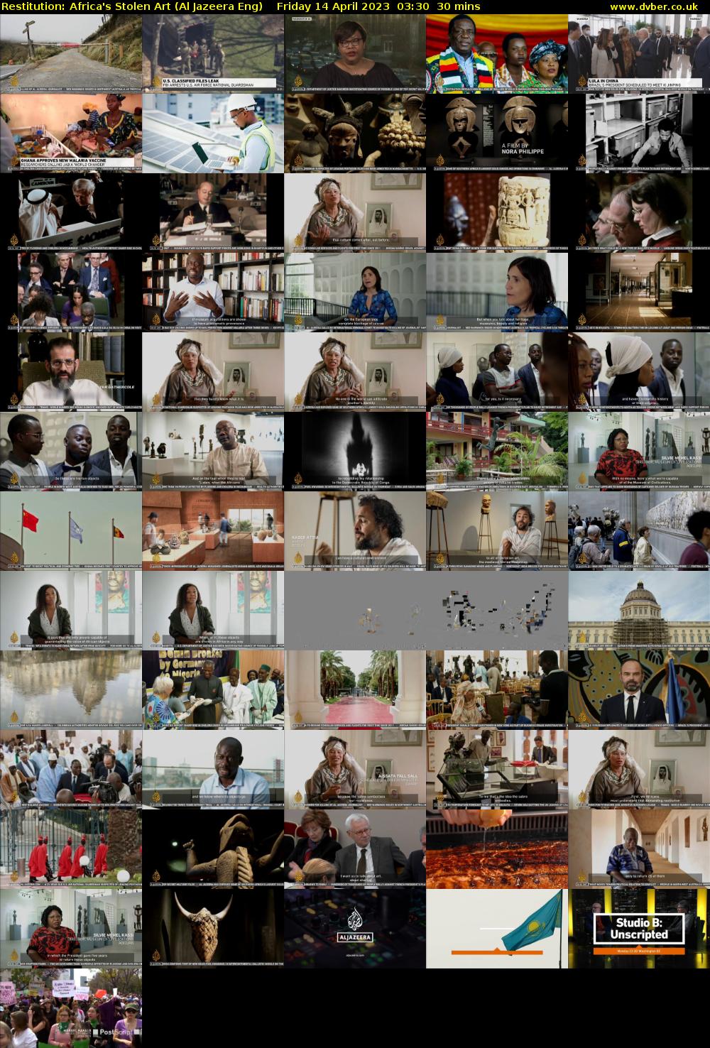 Restitution: Africa's Stolen Art (Al Jazeera Eng) Friday 14 April 2023 03:30 - 04:00
