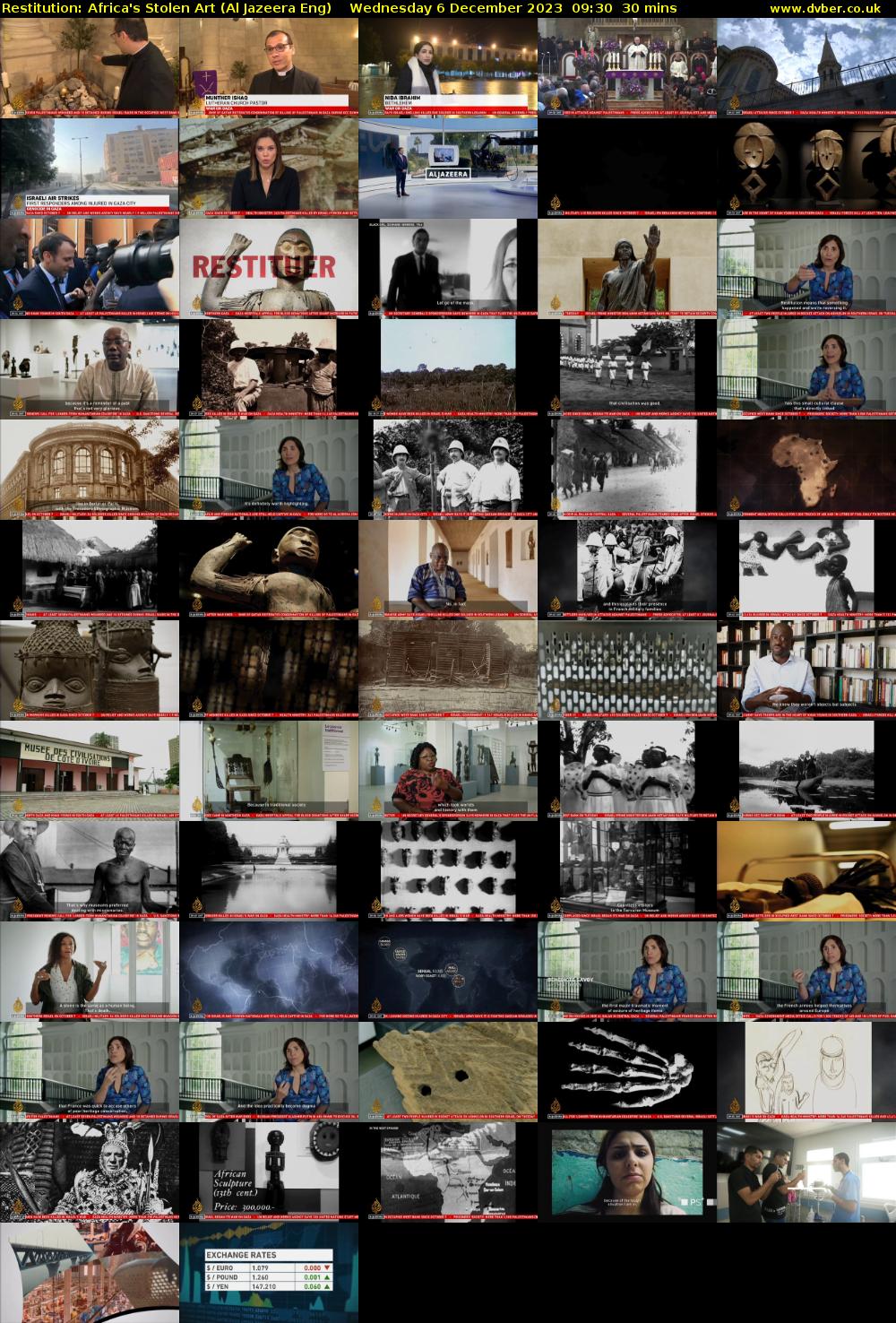 Restitution: Africa's Stolen Art (Al Jazeera Eng) Wednesday 6 December 2023 09:30 - 10:00
