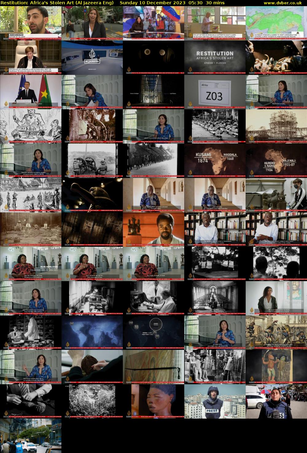 Restitution: Africa's Stolen Art (Al Jazeera Eng) Sunday 10 December 2023 05:30 - 06:00
