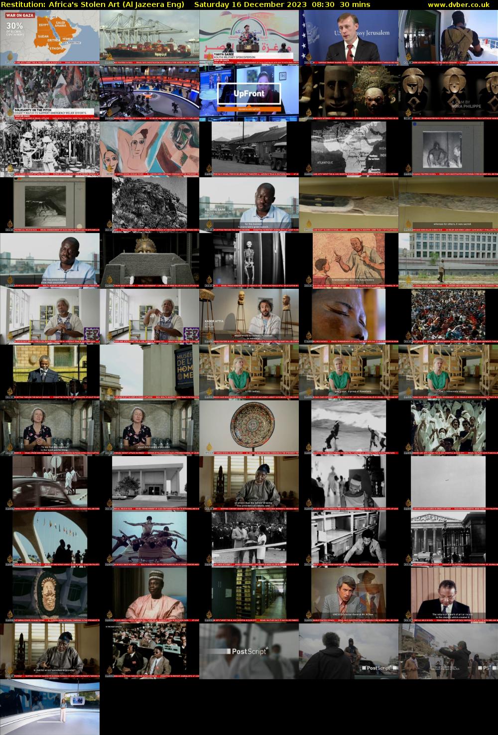 Restitution: Africa's Stolen Art (Al Jazeera Eng) Saturday 16 December 2023 08:30 - 09:00