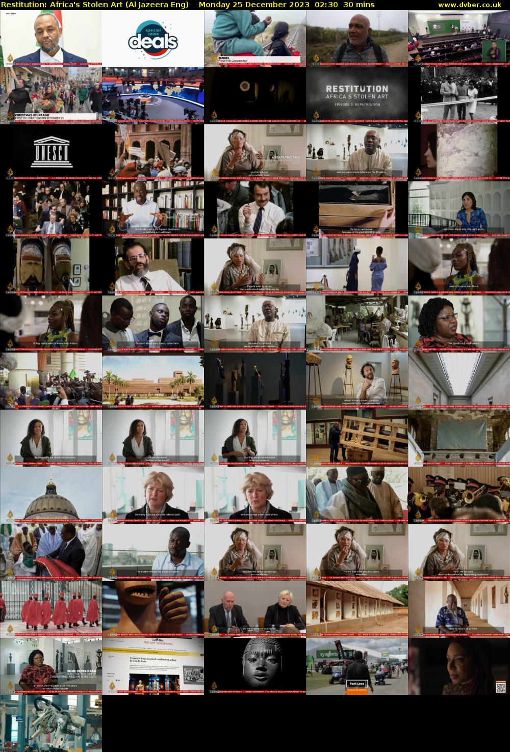 Restitution: Africa's Stolen Art (Al Jazeera Eng) Monday 25 December 2023 02:30 - 03:00