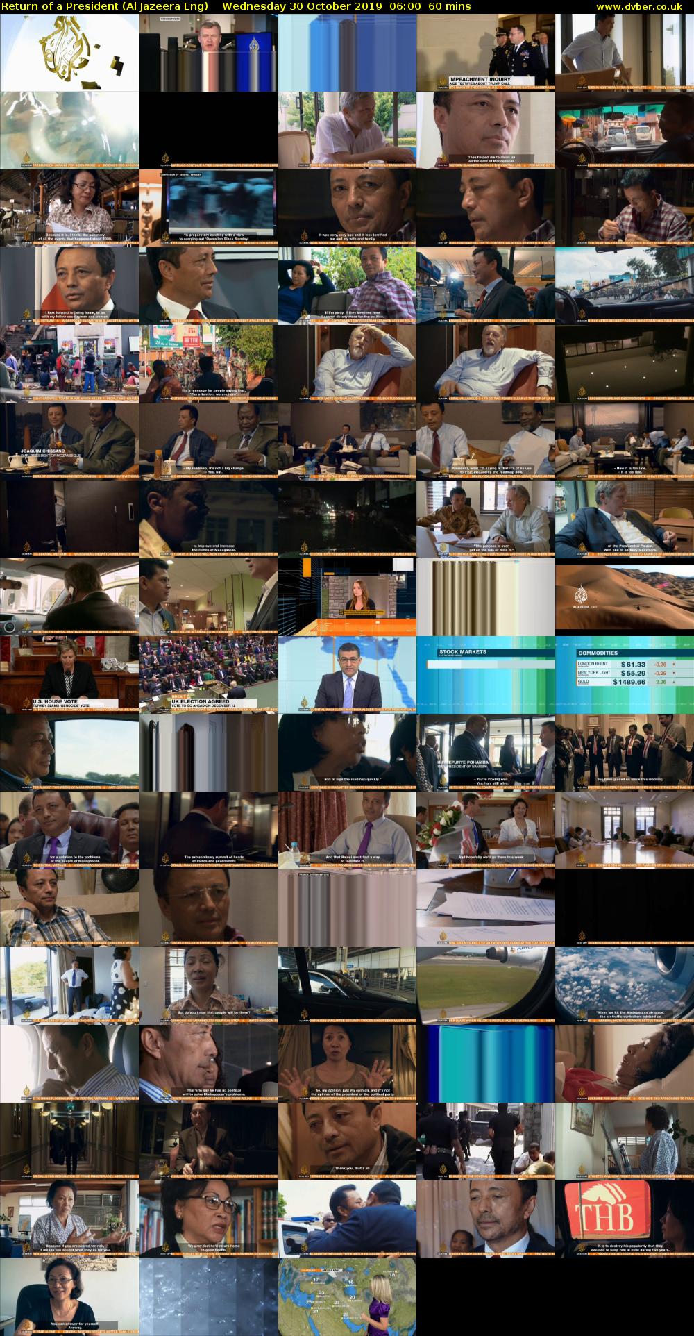 Return of a President (Al Jazeera Eng) Wednesday 30 October 2019 06:00 - 07:00