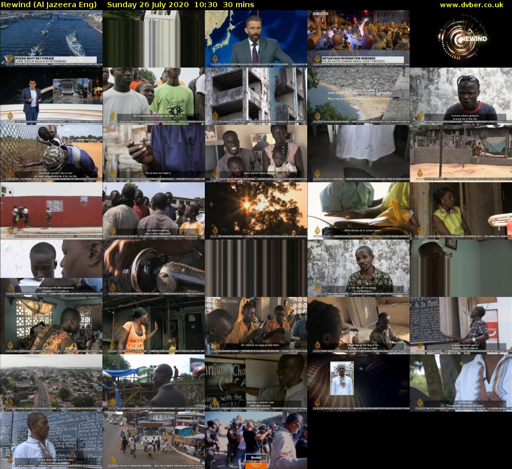 Rewind (Al Jazeera Eng) Sunday 26 July 2020 10:30 - 11:00