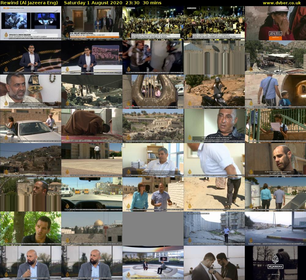 Rewind (Al Jazeera Eng) Saturday 1 August 2020 23:30 - 00:00