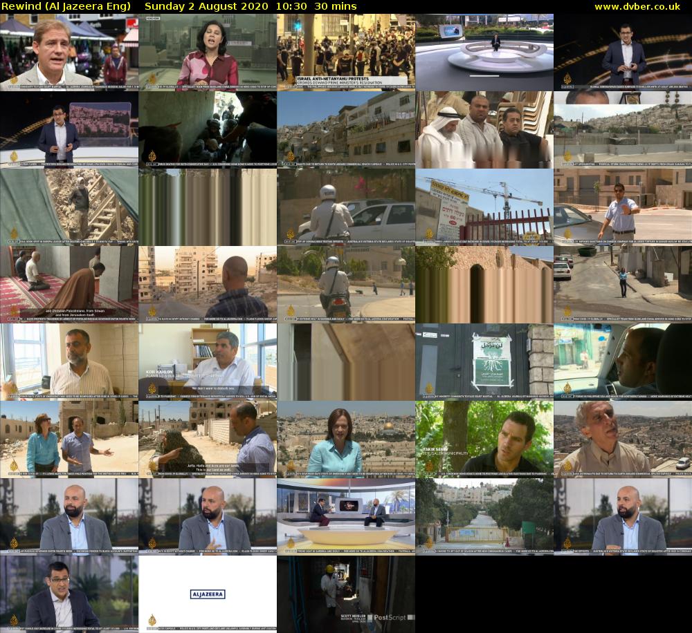 Rewind (Al Jazeera Eng) Sunday 2 August 2020 10:30 - 11:00