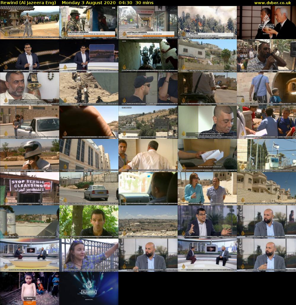 Rewind (Al Jazeera Eng) Monday 3 August 2020 04:30 - 05:00