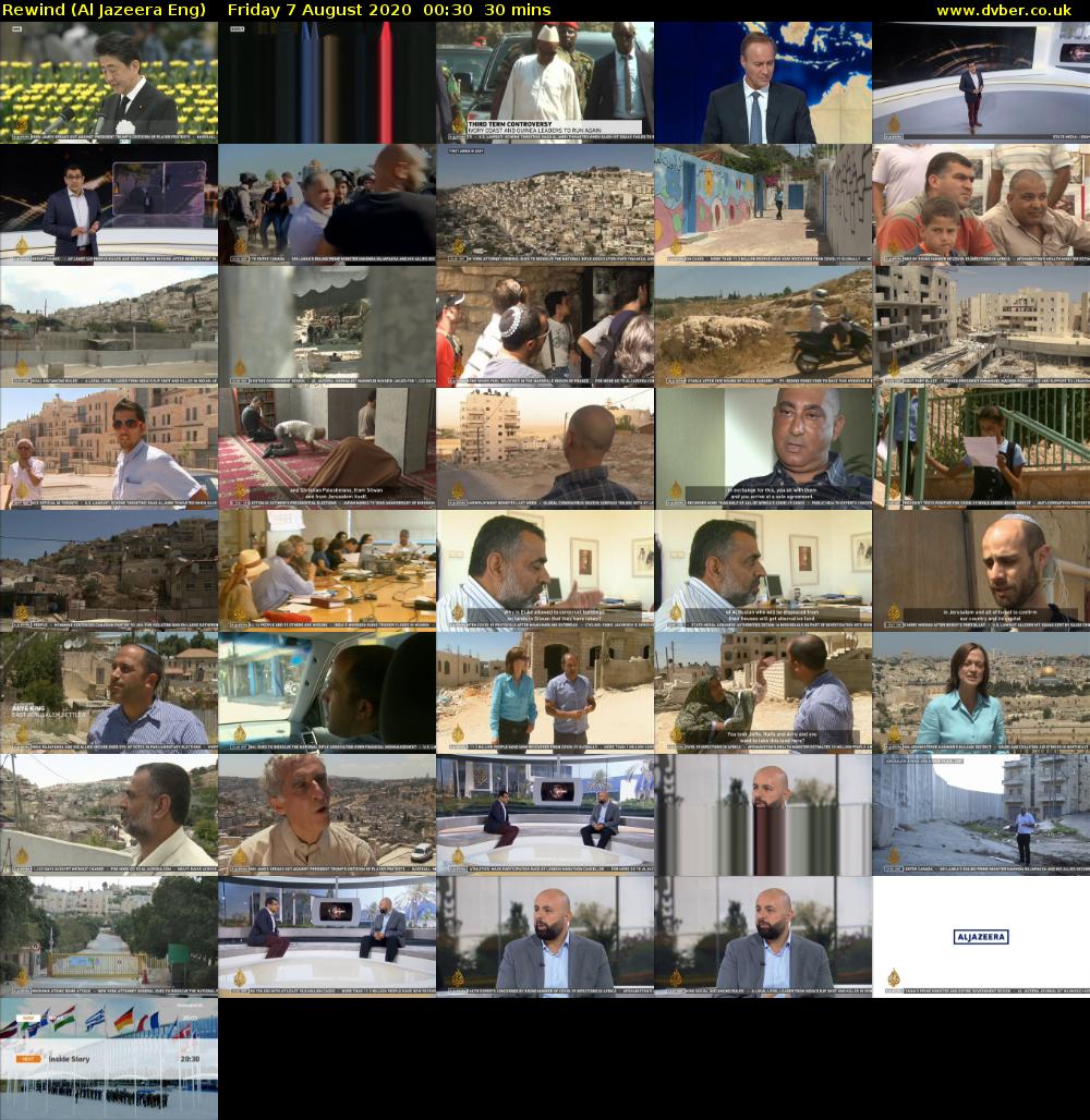 Rewind (Al Jazeera Eng) Friday 7 August 2020 00:30 - 01:00