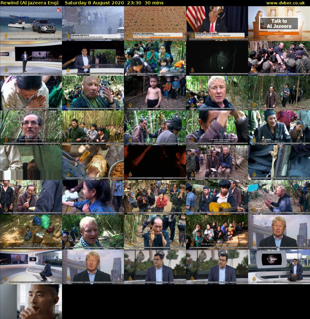 Rewind (Al Jazeera Eng) Saturday 8 August 2020 23:30 - 00:00