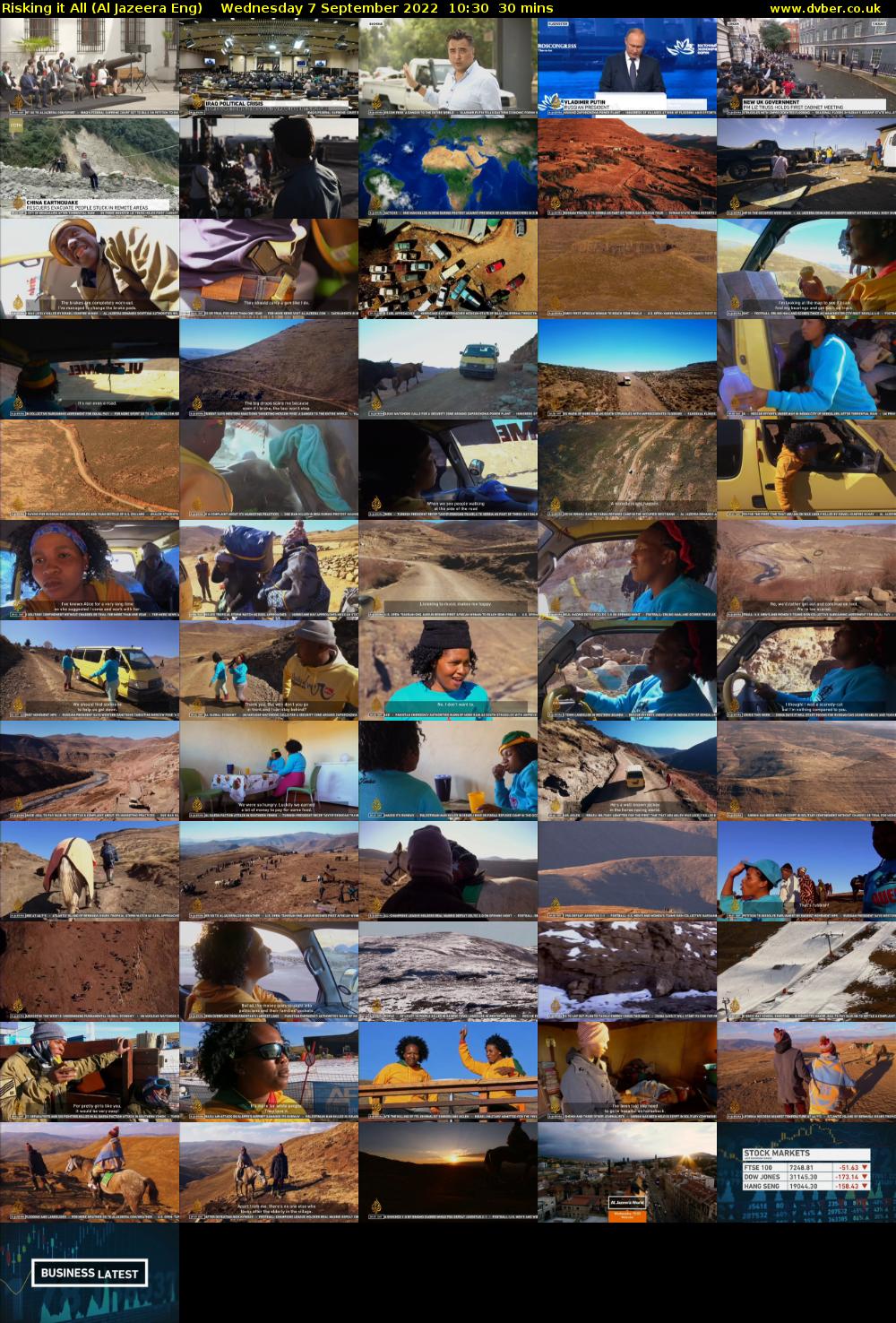 Risking it All (Al Jazeera Eng) Wednesday 7 September 2022 10:30 - 11:00
