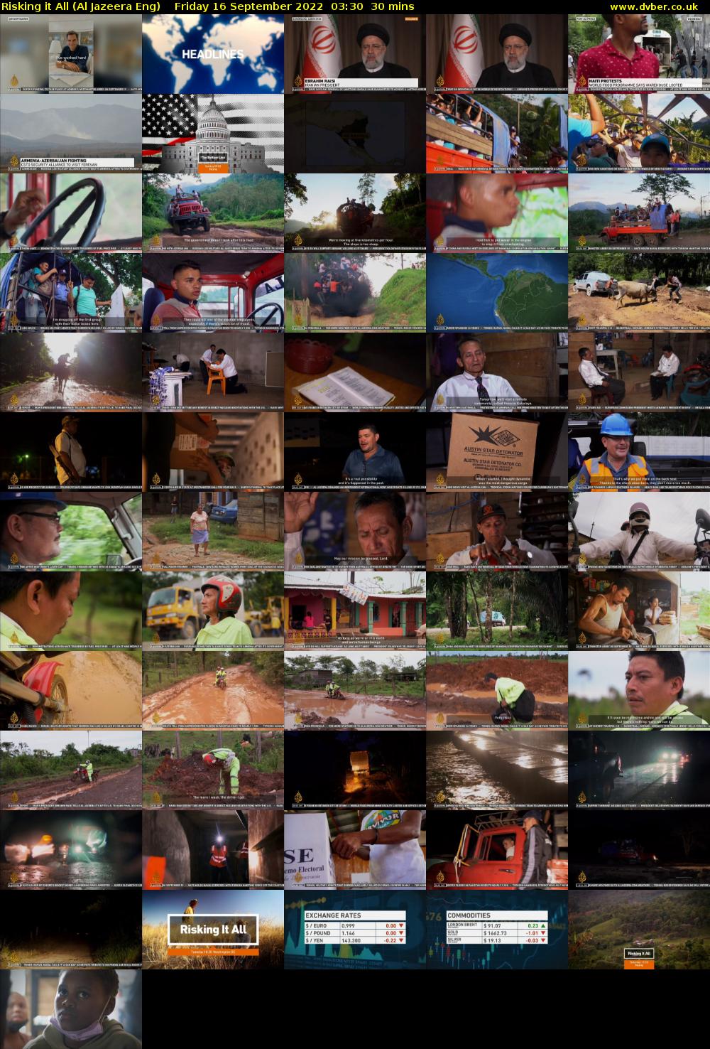 Risking it All (Al Jazeera Eng) Friday 16 September 2022 03:30 - 04:00