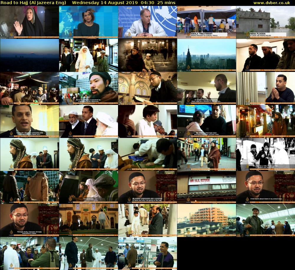 Road to Hajj (Al Jazeera Eng) Wednesday 14 August 2019 04:30 - 04:55