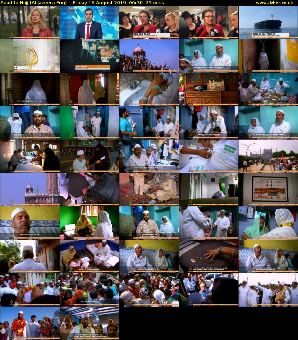 Road to Hajj (Al Jazeera Eng) Friday 16 August 2019 06:30 - 06:55