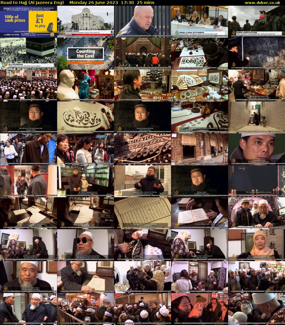 Road to Hajj (Al Jazeera Eng) Monday 26 June 2023 17:30 - 17:55