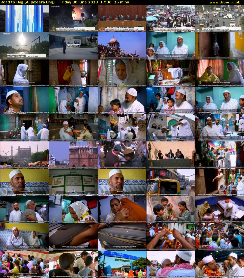 Road to Hajj (Al Jazeera Eng) Friday 30 June 2023 17:30 - 17:55