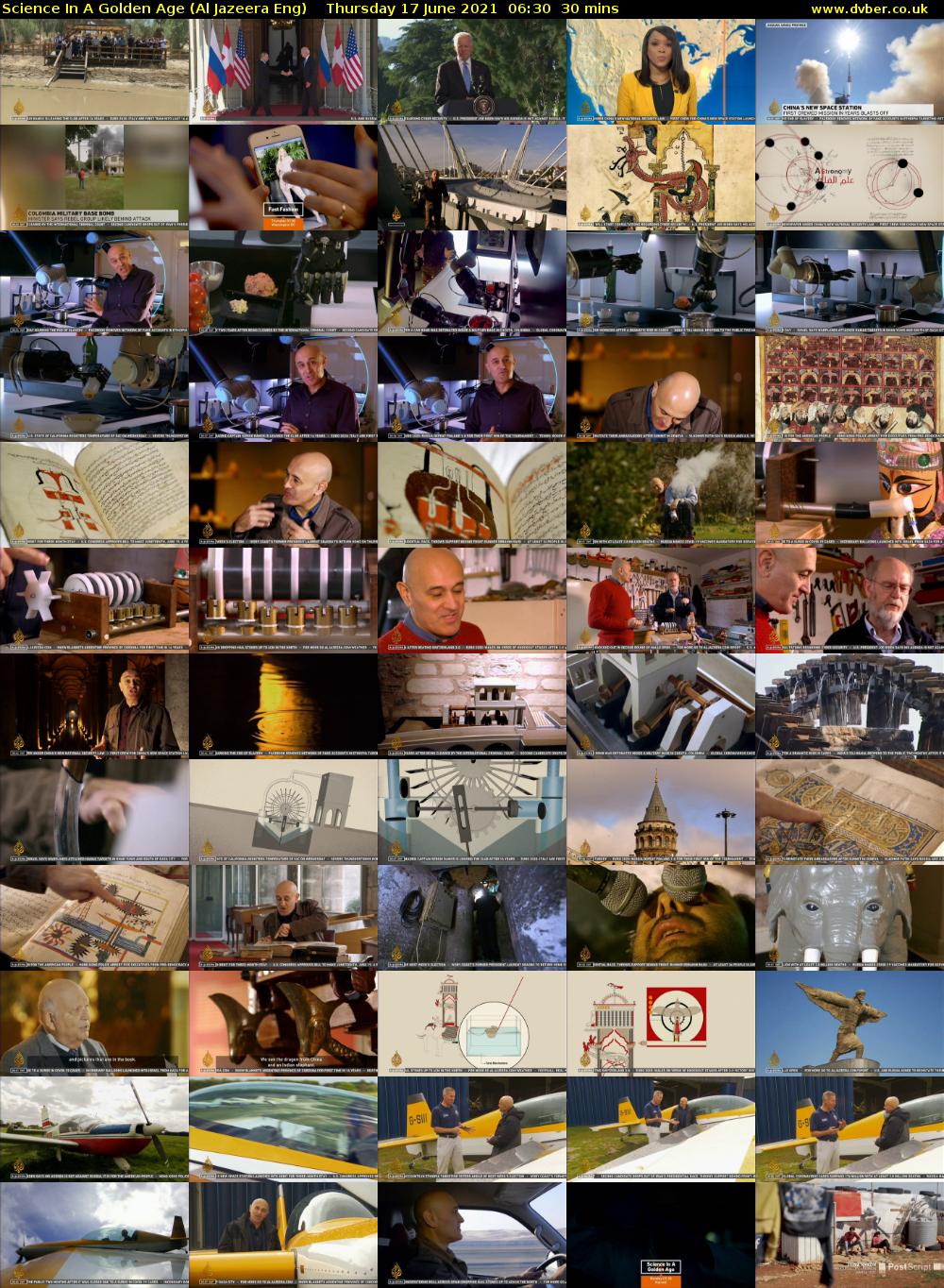 Science In A Golden Age (Al Jazeera Eng) Thursday 17 June 2021 06:30 - 07:00