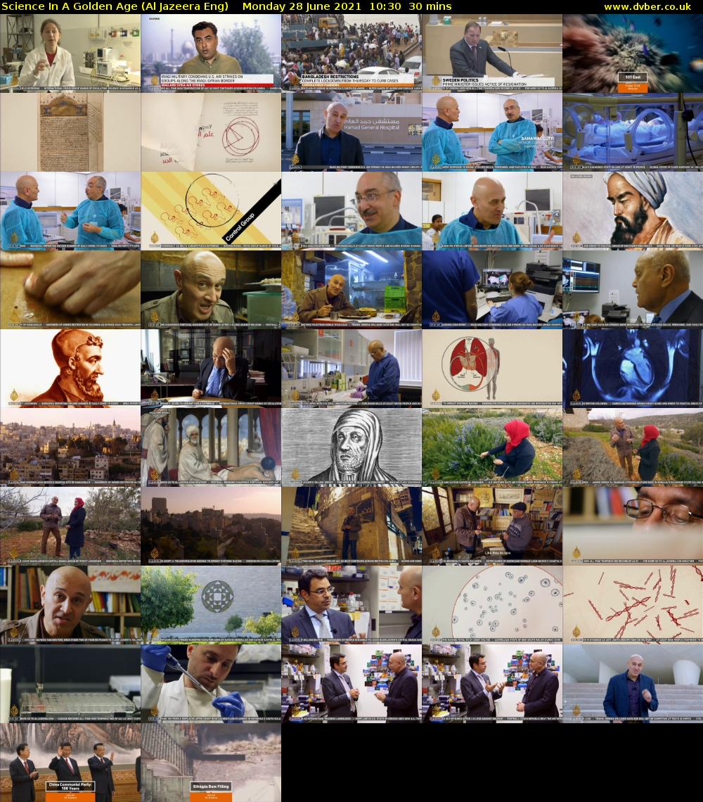 Science In A Golden Age (Al Jazeera Eng) Monday 28 June 2021 10:30 - 11:00