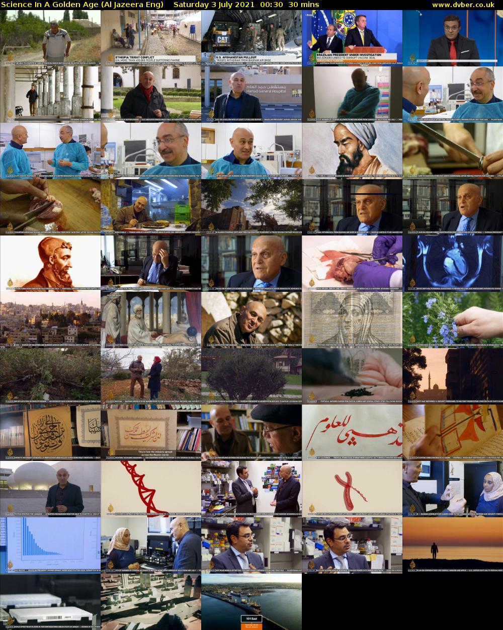 Science In A Golden Age (Al Jazeera Eng) Saturday 3 July 2021 00:30 - 01:00