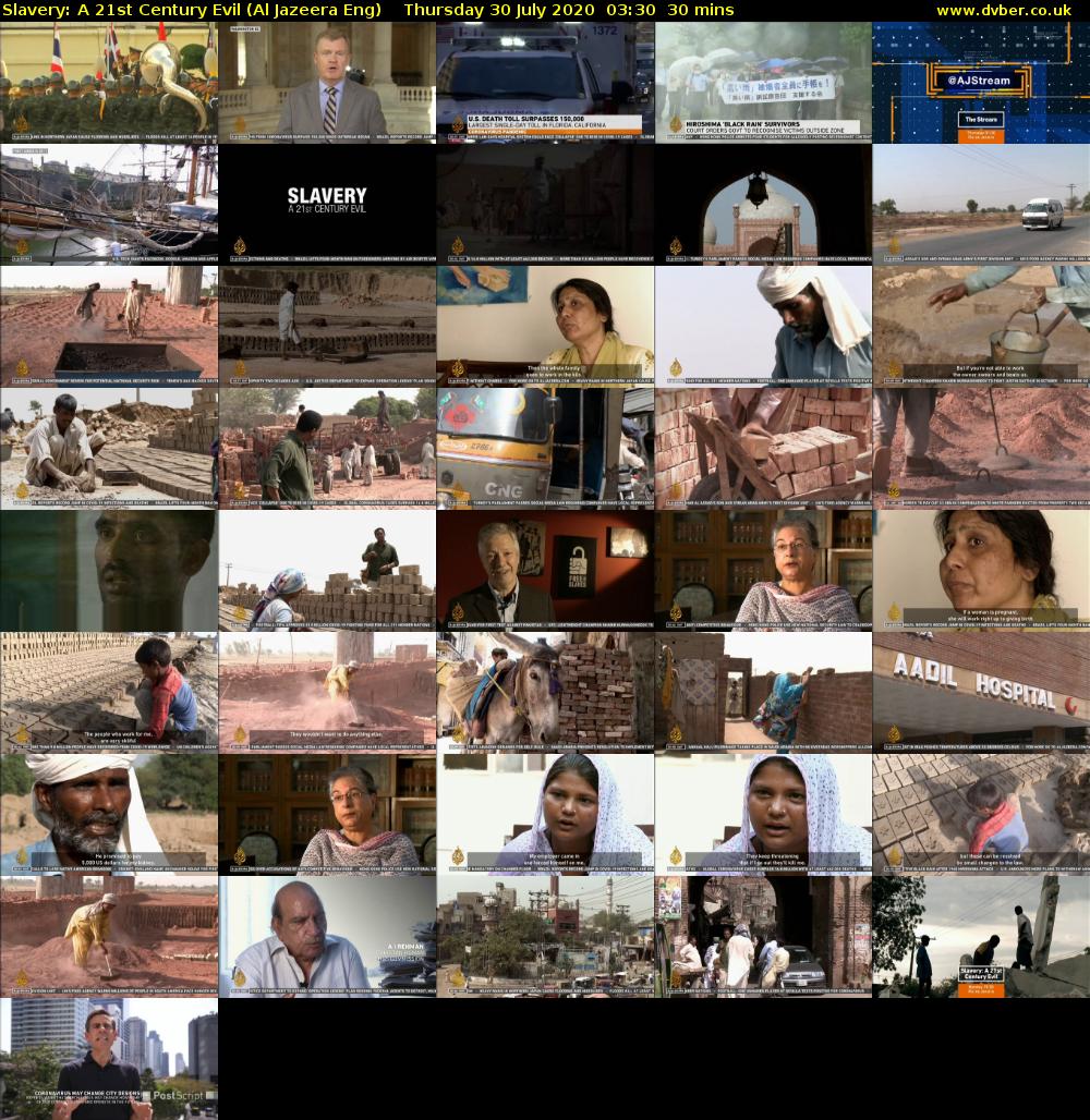 Slavery: A 21st Century Evil (Al Jazeera Eng) Thursday 30 July 2020 03:30 - 04:00