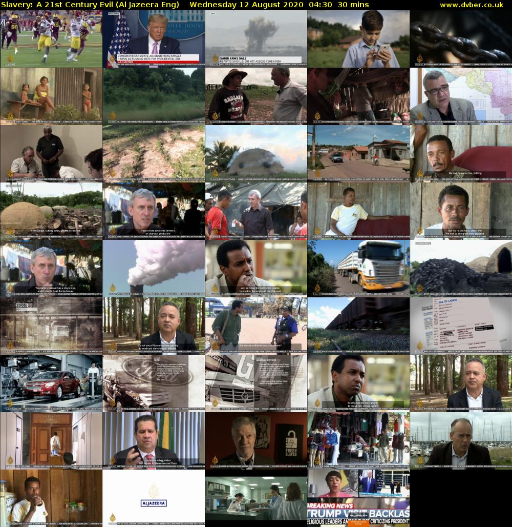 Slavery: A 21st Century Evil (Al Jazeera Eng) Wednesday 12 August 2020 04:30 - 05:00