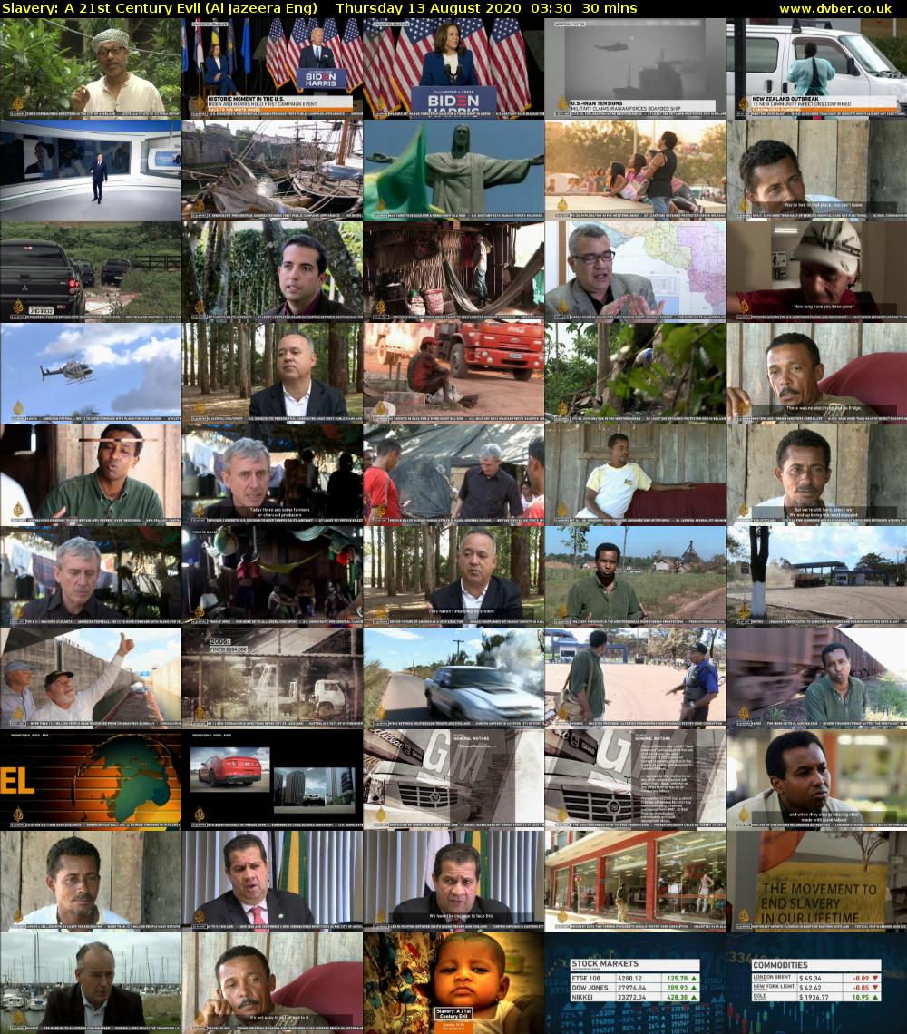 Slavery: A 21st Century Evil (Al Jazeera Eng) Thursday 13 August 2020 03:30 - 04:00