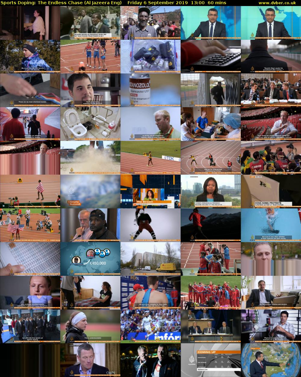 Sports Doping: The Endless Chase (Al Jazeera Eng) Friday 6 September 2019 13:00 - 14:00