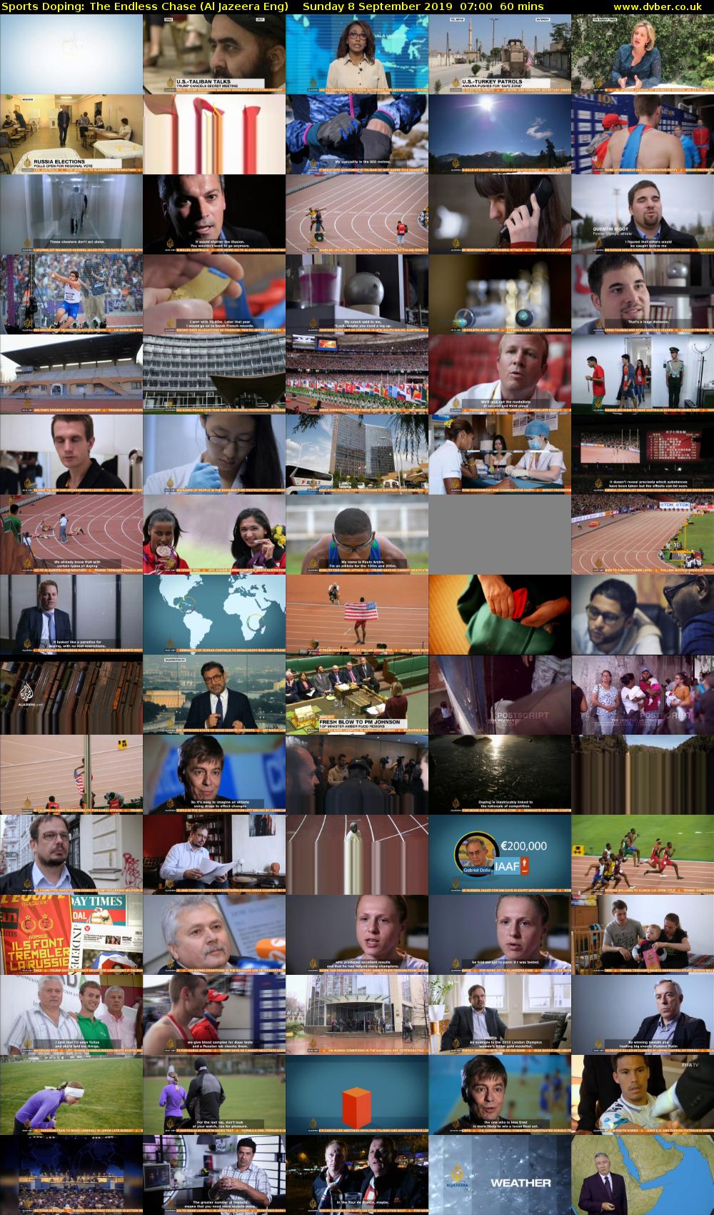 Sports Doping: The Endless Chase (Al Jazeera Eng) Sunday 8 September 2019 07:00 - 08:00