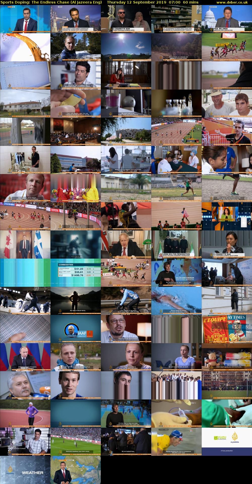 Sports Doping: The Endless Chase (Al Jazeera Eng) Thursday 12 September 2019 07:00 - 08:00