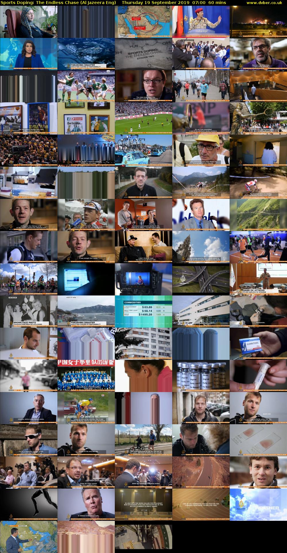 Sports Doping: The Endless Chase (Al Jazeera Eng) Thursday 19 September 2019 07:00 - 08:00