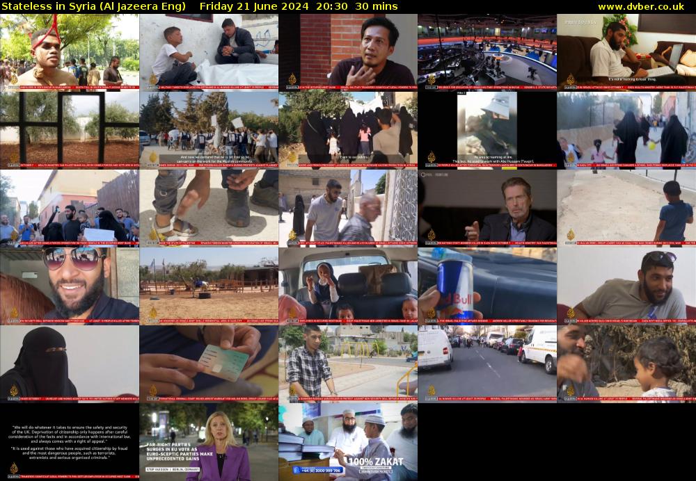 Stateless in Syria (Al Jazeera Eng) Friday 21 June 2024 20:30 - 21:00