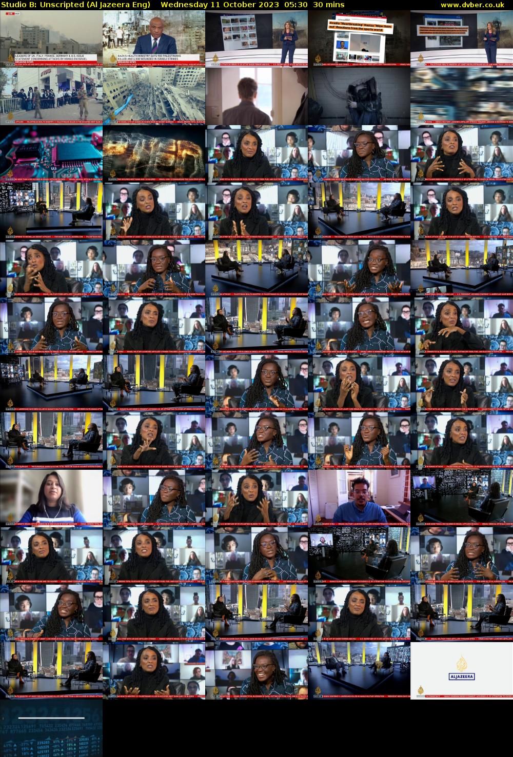 Studio B: Unscripted (Al Jazeera Eng) Wednesday 11 October 2023 05:30 - 06:00