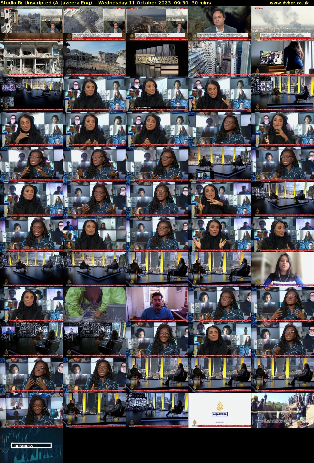 Studio B: Unscripted (Al Jazeera Eng) Wednesday 11 October 2023 09:30 - 10:00
