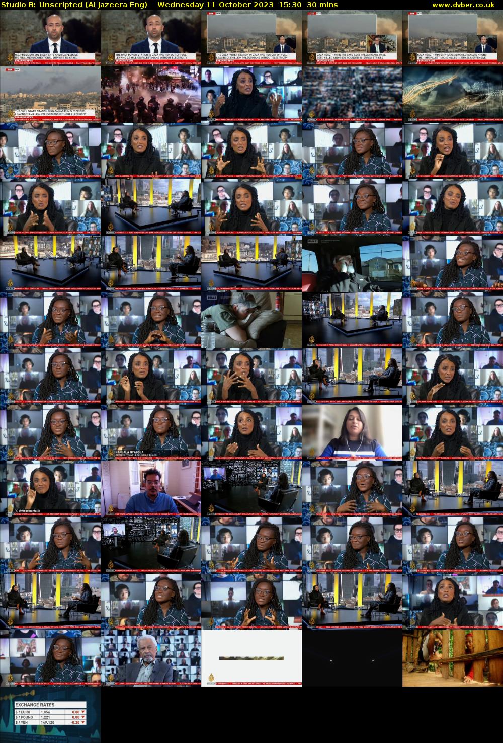 Studio B: Unscripted (Al Jazeera Eng) Wednesday 11 October 2023 15:30 - 16:00