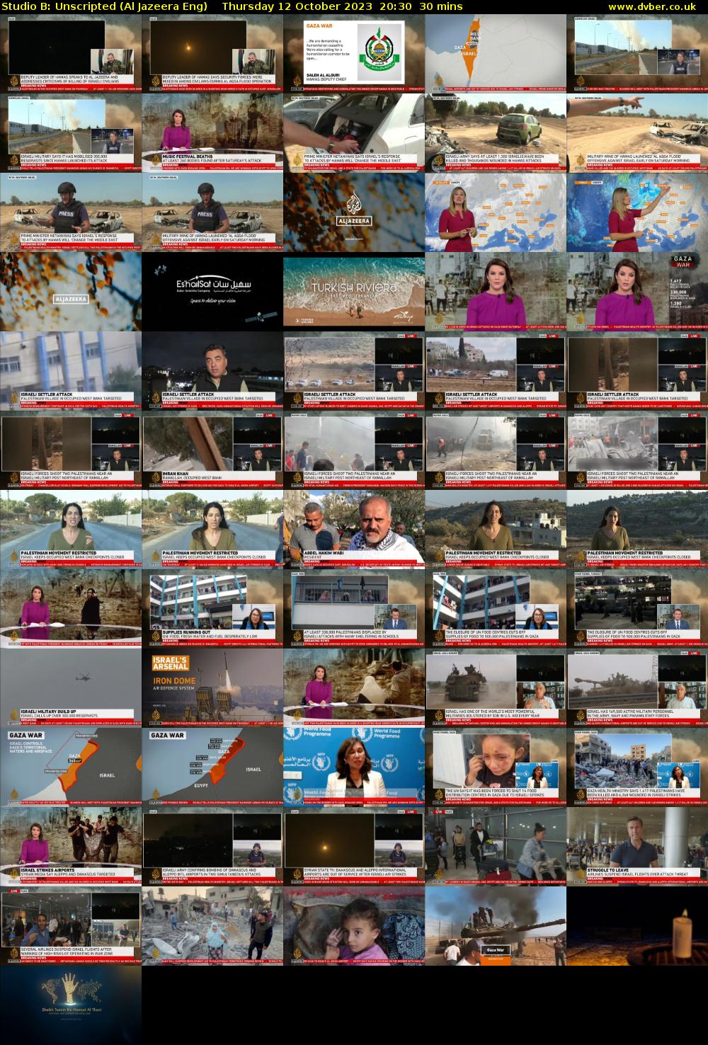 Studio B: Unscripted (Al Jazeera Eng) Thursday 12 October 2023 20:30 - 21:00